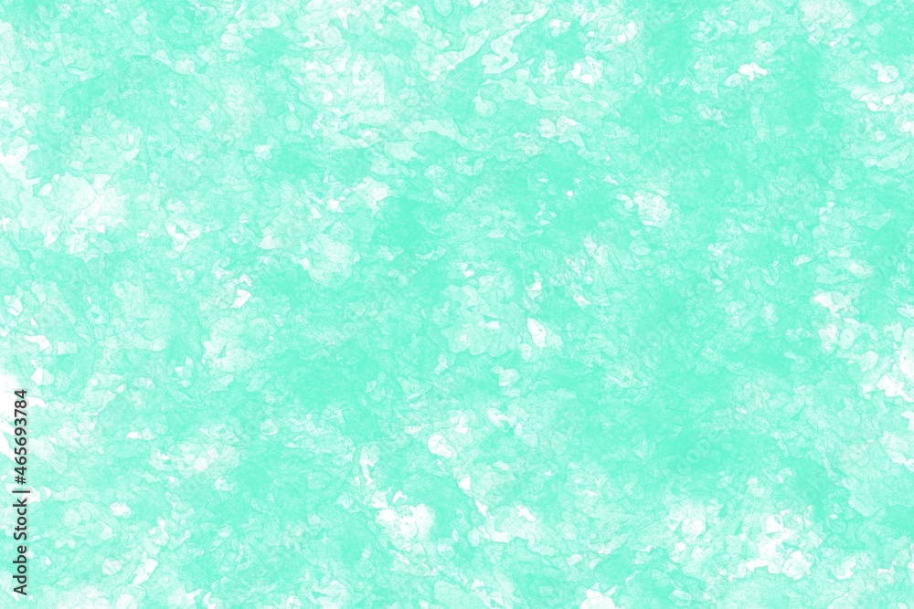 Abstract modern mint background. Tie dye pattern.