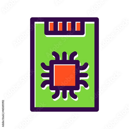 Ssd Filled Vector Icon Design