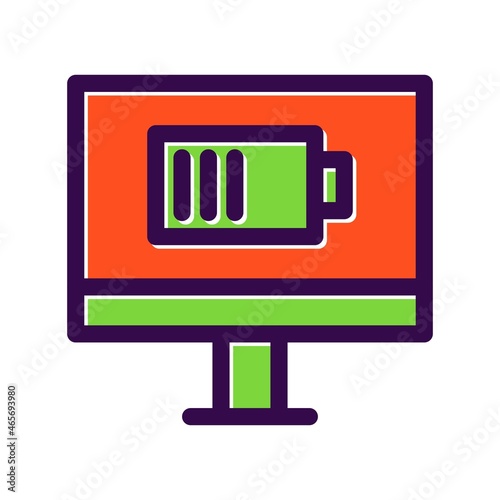 Battery Filled Vector Icon Design