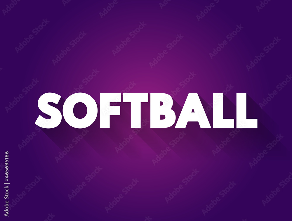 Softball text quote, sport concept background Softball text quote, sport concept background