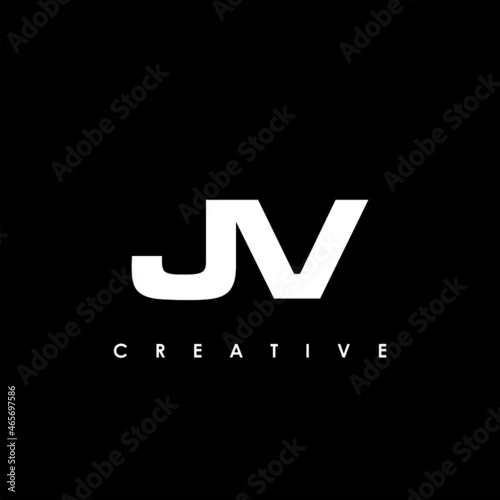 JV Letter Initial Logo Design Template Vector Illustration