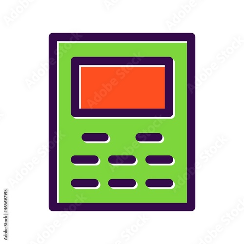 Calculator Filled Vector Icon Design