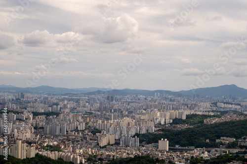 view of the city of town