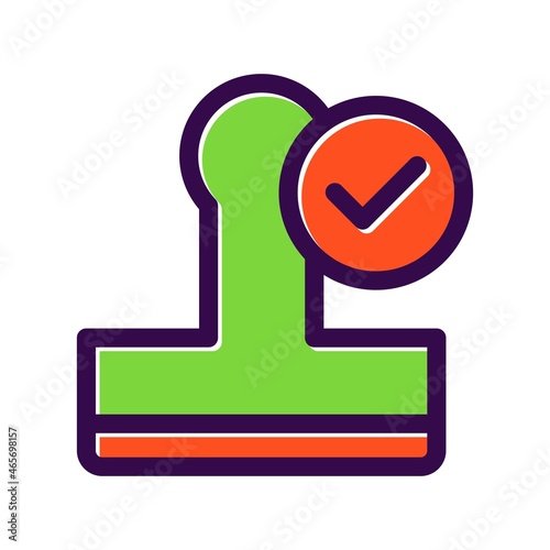 Stamp Filled Vector Icon Design