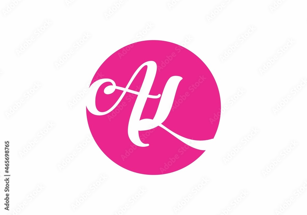 Unique shape of AL initial letter Unique shape of AL initial letter