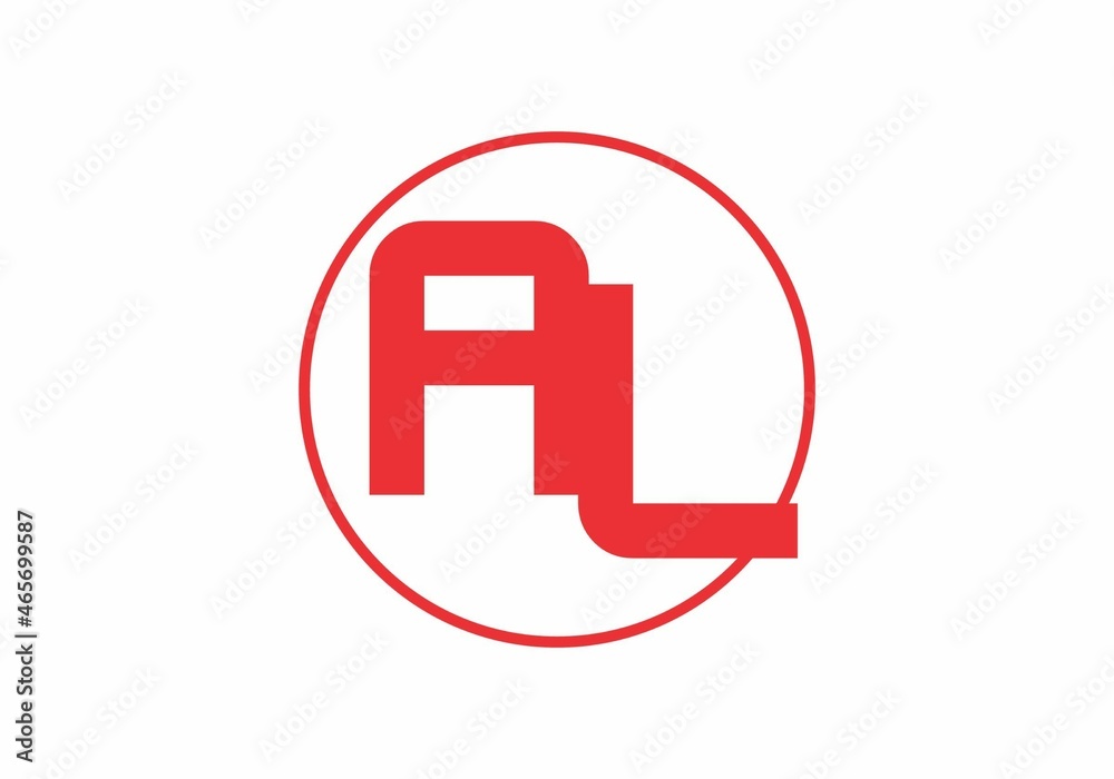 Unique shape of AL initial letter Unique shape of AL initial letter
