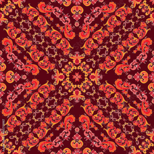 Rosemaling vector pattern 81