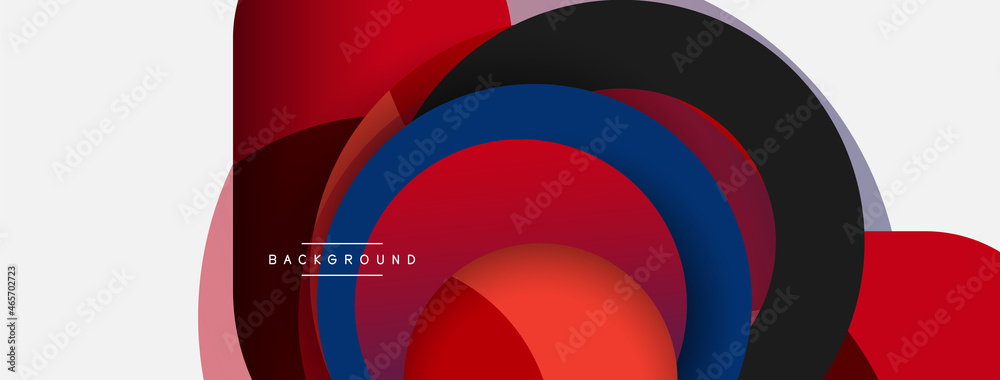 Circle and round shapes abstract background. Vector illustration for wallpaper banner background or landing page Circle and round shapes abstract background. Vector illustration for wallpaper banner background or landing page