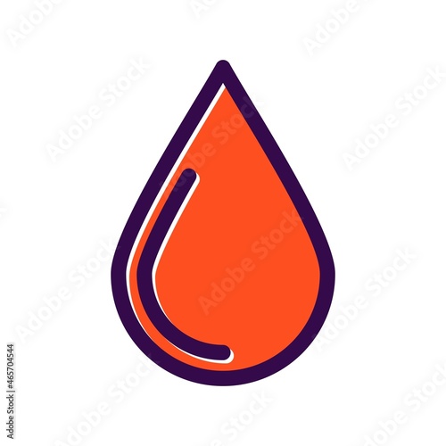 Drop Filled Vector Icon Design