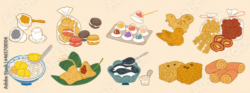 Taiwanese old school dessert set