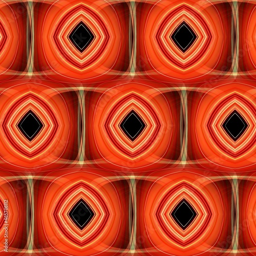 red gold and black patterned square tessellation in random mosaic design