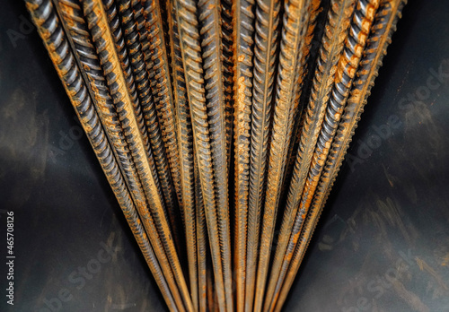 Photo of rusty iron sticks