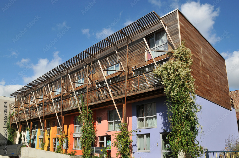 Colorful eco apartments in Brussels