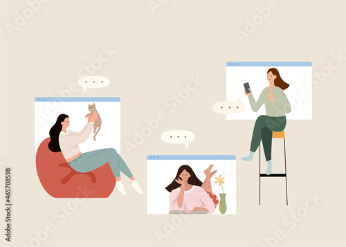 Video call with friends