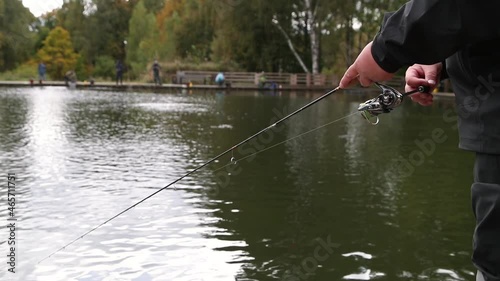 Lake trout are caught in sport fishing competitions