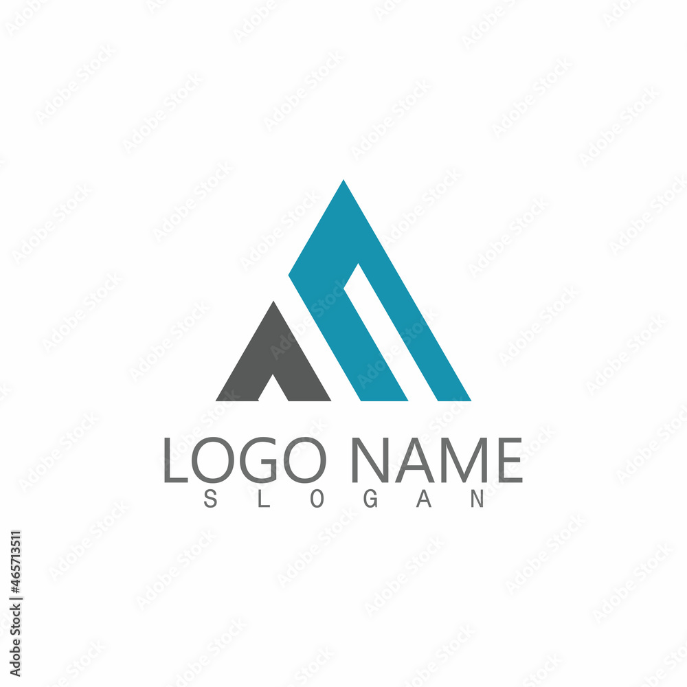 Futuristic Triangle Chain logo design inspiration Futuristic Triangle Chain logo design inspiration