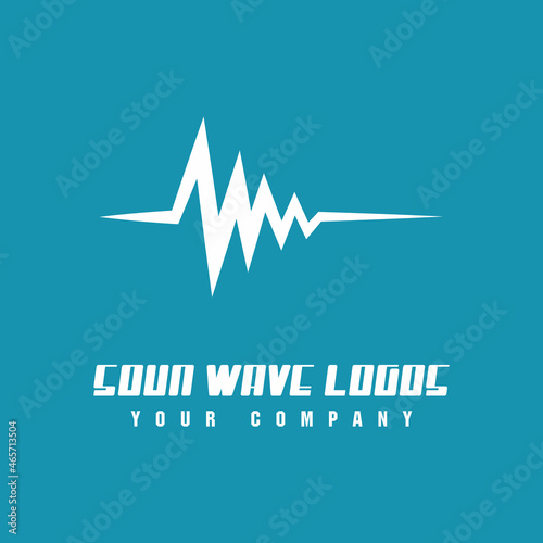 Sound waves vector illustration design template