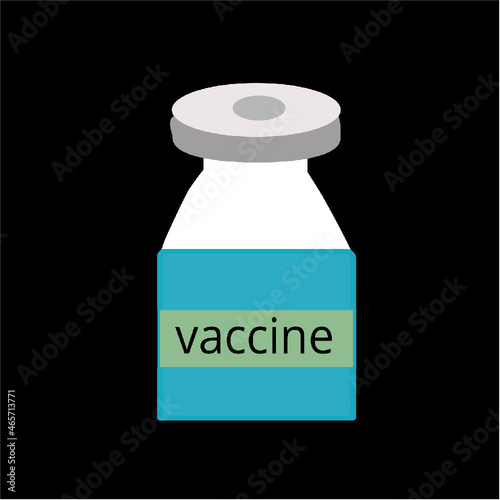 vaccine bottle with label