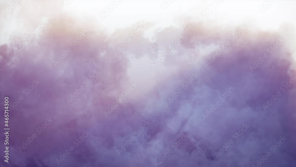 Passing Clouds Fly in the Sky Loop. Soft clouds fly in the sky background seamless loop animation.