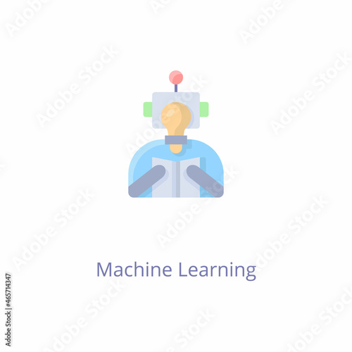 Machine Learning icon in vector. Logotype