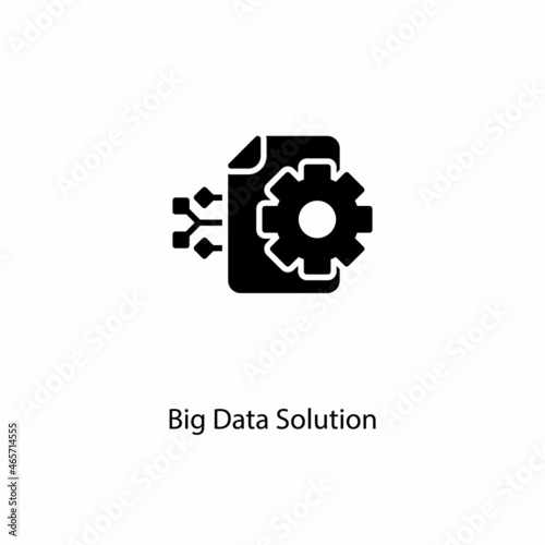 Big Data Solution icon in vector. Logotype