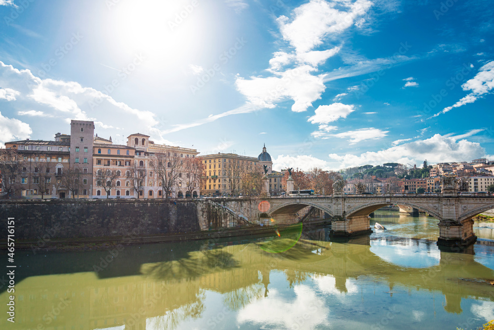 Fototapeta premium Street view of downtown Rome, ITALY