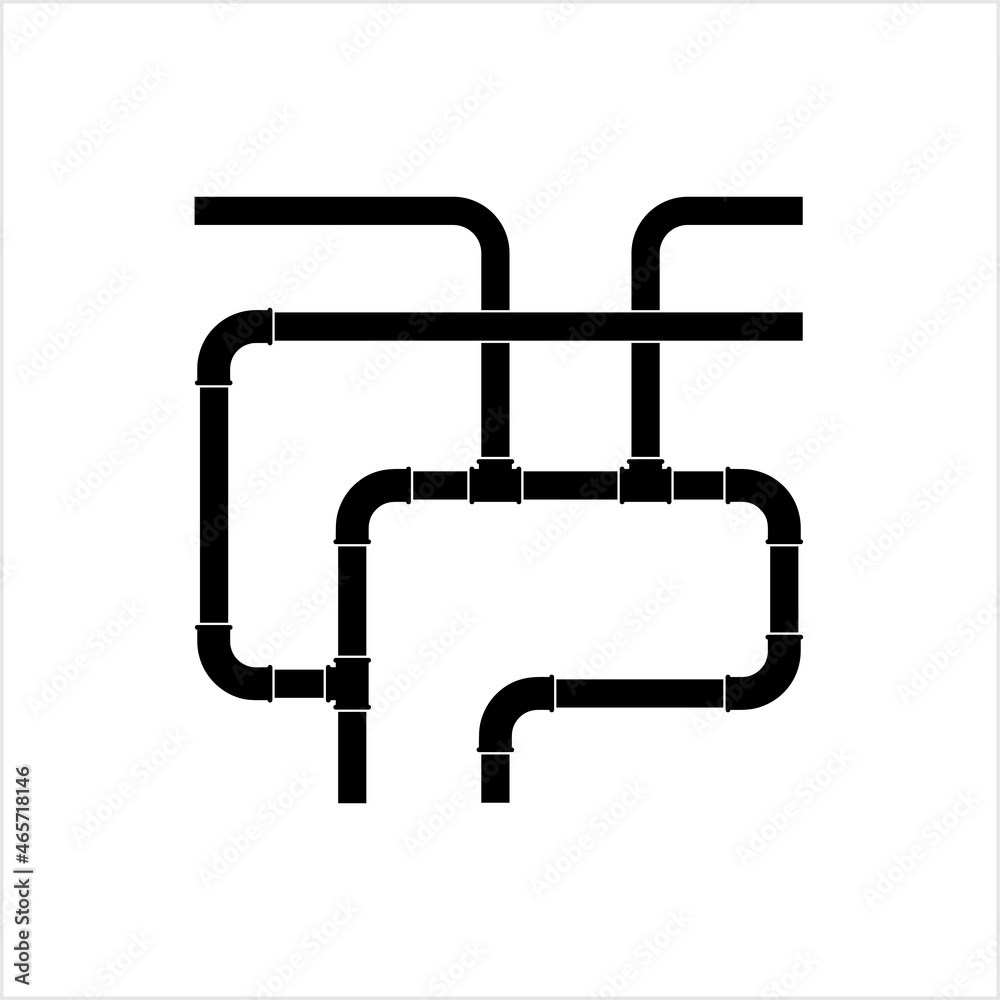 Pipe Icon, Plumbing Work, Gas,, Air, Water, Oil, Liquid Pipeline Pipe Icon, Plumbing Work, Gas,, Air, Water, Oil, Liquid Pipeline