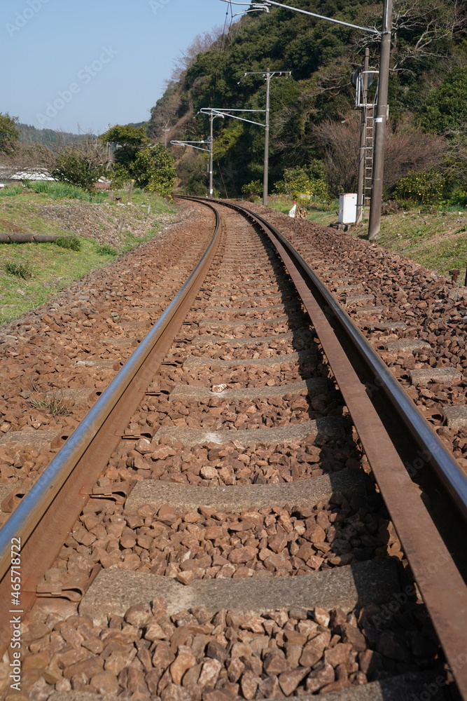 Fototapeta premium 肥薩おれんじ鉄道