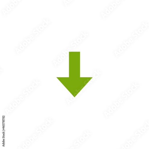 Free Download Blue sharp arrow down icon. download sign. isolated on white - GFXLoad