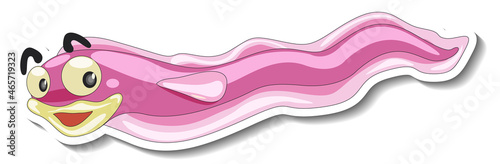 Sea eel animal cartoon sticker