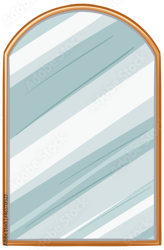 Vintage mirror isolated on white background