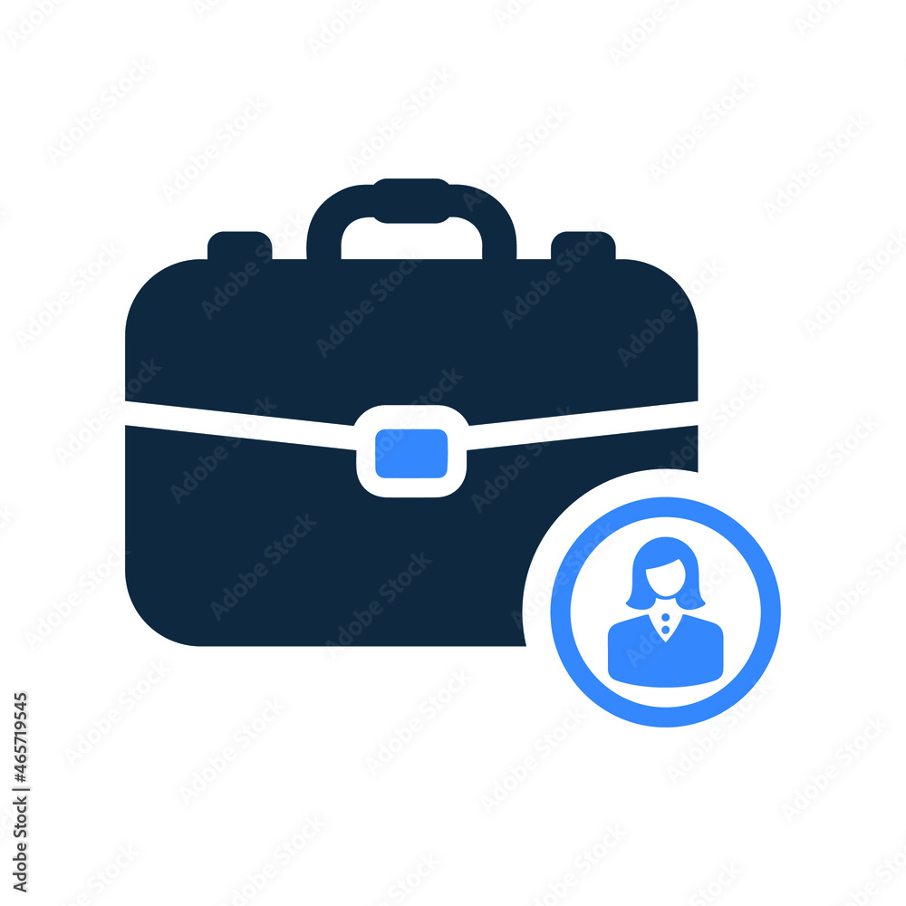 Business, woman, official, trade icon. Editable vector graphics. Business, woman, official, trade icon. Editable vector graphics.