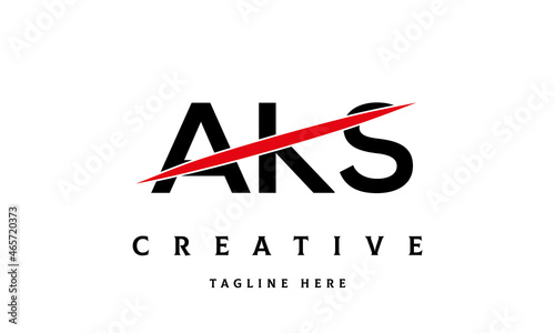 AKS creative three latter logo vector photo