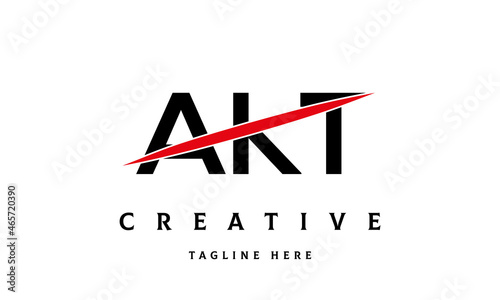 AKT creative three latter logo vector