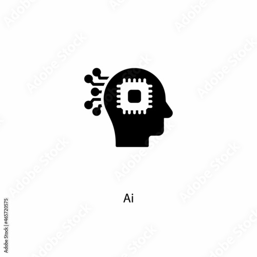 Ai icon in vector. Logotype