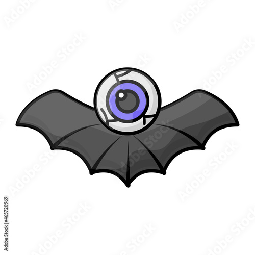 One Eyed Monster with Bat Wings Concept, Flying Monsters Vector Color Icon Design, Halloween costume Symbol, Holiday Celebrations Sign,  Christian feast  Stock illustration
