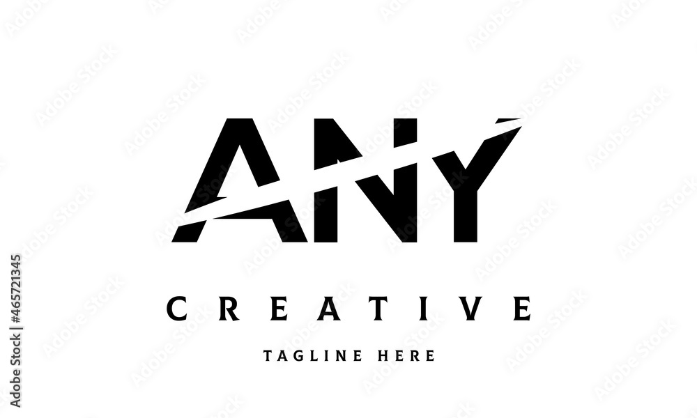 ANY creative three latter logo vector ANY creative three latter logo vector