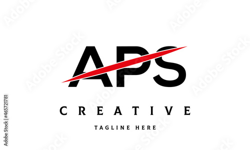 APS creative three latter logo vector
