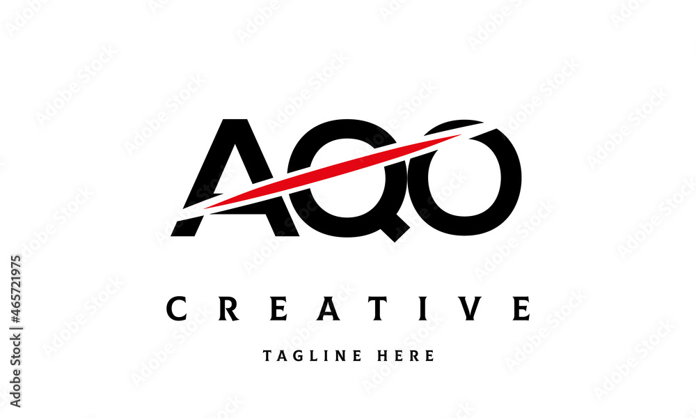 AQO creative three latter logo vector AQO creative three latter logo vector