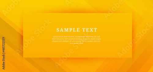 Abstract orange gradient geometric diagonal background. Frame for copy space for text.