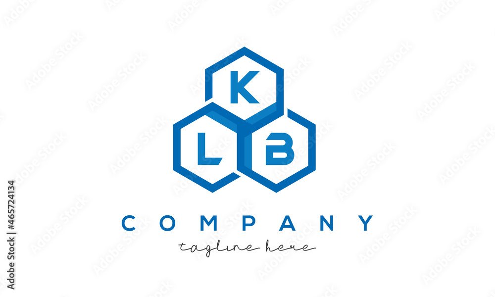 KLB letters design logo with three polygon hexagon logo vector template KLB letters design logo with three polygon hexagon logo vector template
