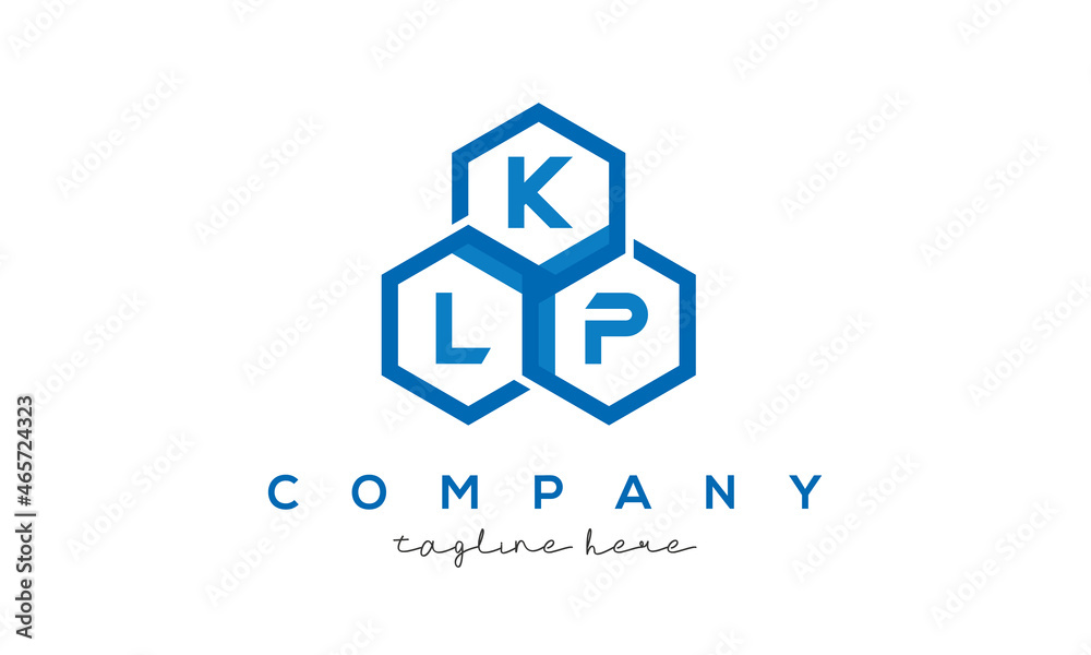 KLP letters design logo with three polygon hexagon logo vector template KLP letters design logo with three polygon hexagon logo vector template