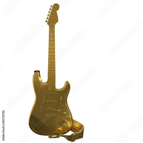 guitar isolated on white