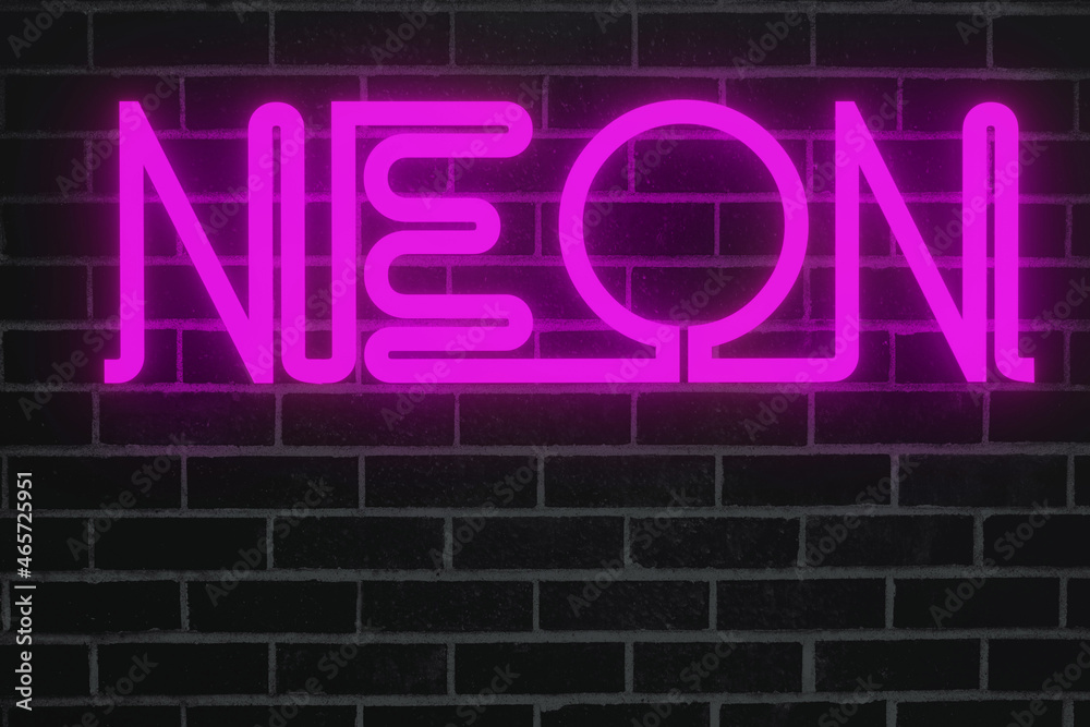 neon sign in the bar