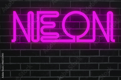 Obraz na płótnie neon sign in the bar w salonie