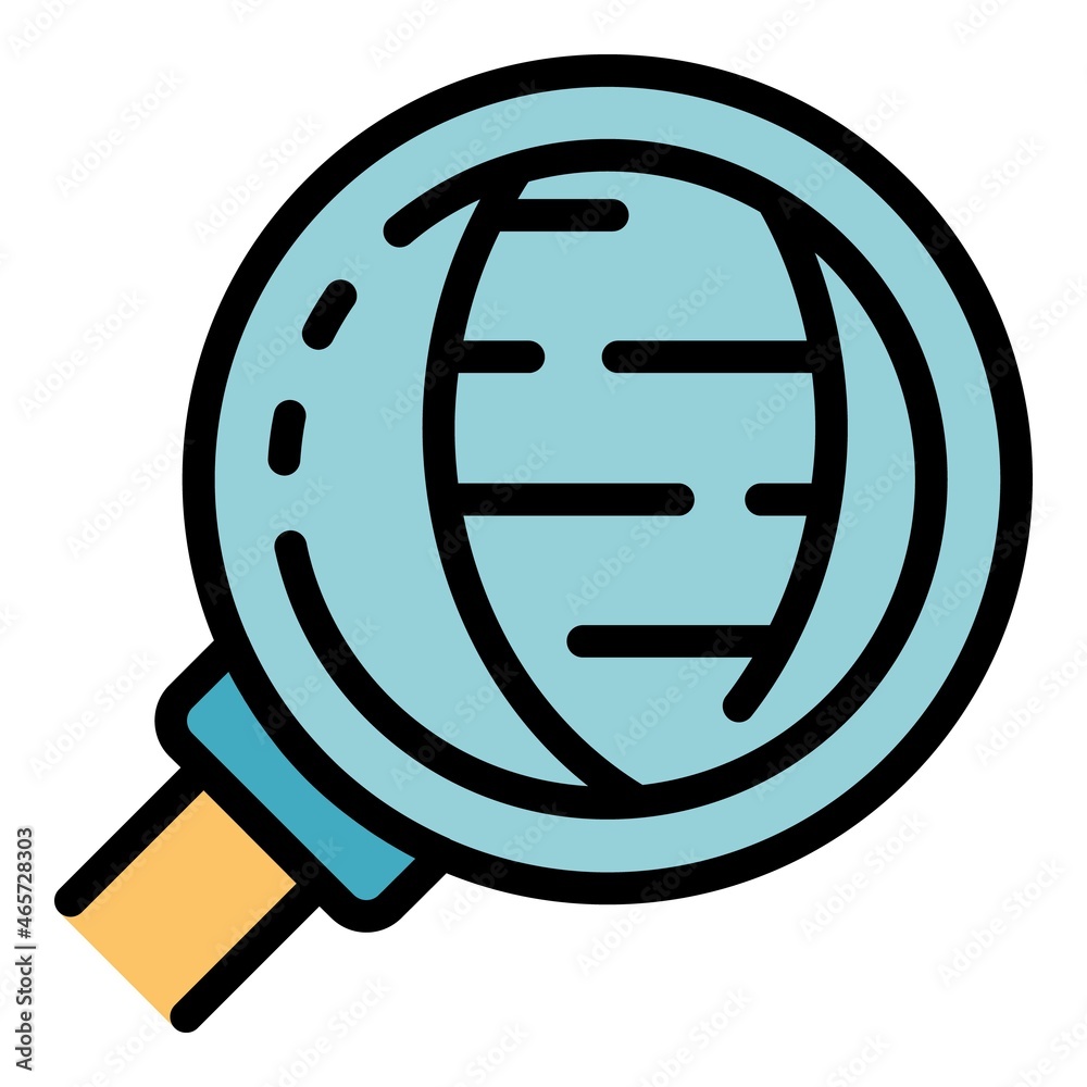 Genetic research icon. Outline genetic research vector icon color flat isolated Genetic research icon. Outline genetic research vector icon color flat isolated