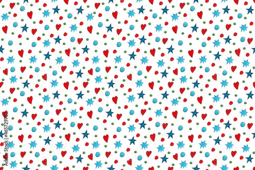 Seamless winter pattern. Christmas tree, red and black berries on a white background. Hand drawing illustration