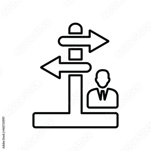 Free Download Career, opportunity, chance, move, path outline icon. Line vector design. - GFXLoad