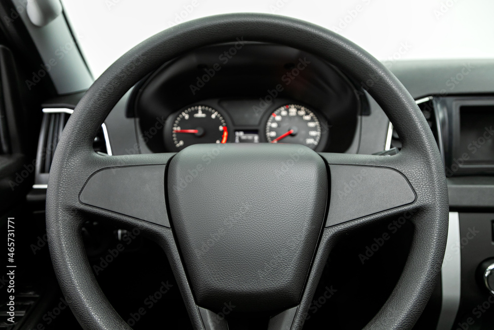 Close up Instrument automobile panel with Odometer, speedometer, tachometer, fuel level Close up Instrument automobile panel with Odometer, speedometer, tachometer, fuel level