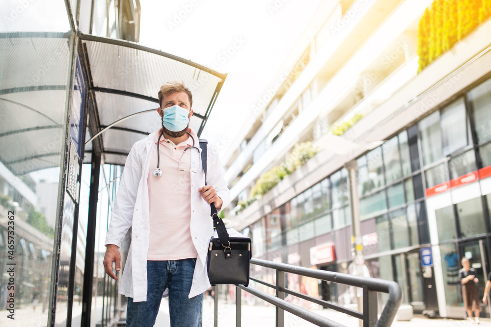 doctor going to a home address doctor going to a home address